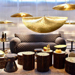 Hammered Brass Suspension Llight