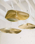 Hammered Brass Suspension Llight