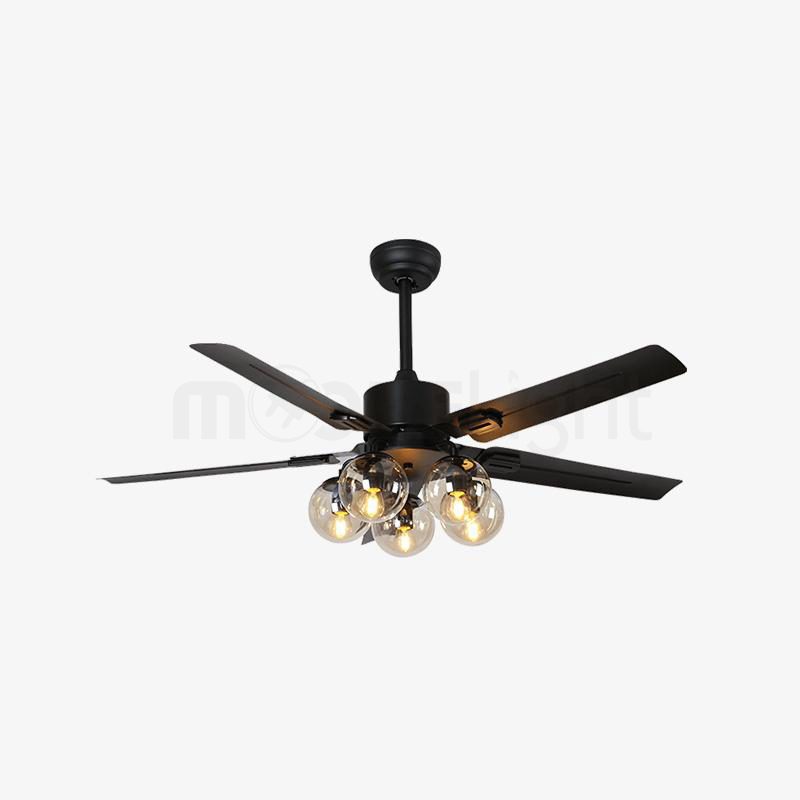 Glass Ball Ceiling Fan light