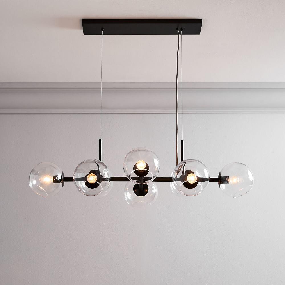 Staggered Glass Chandelier