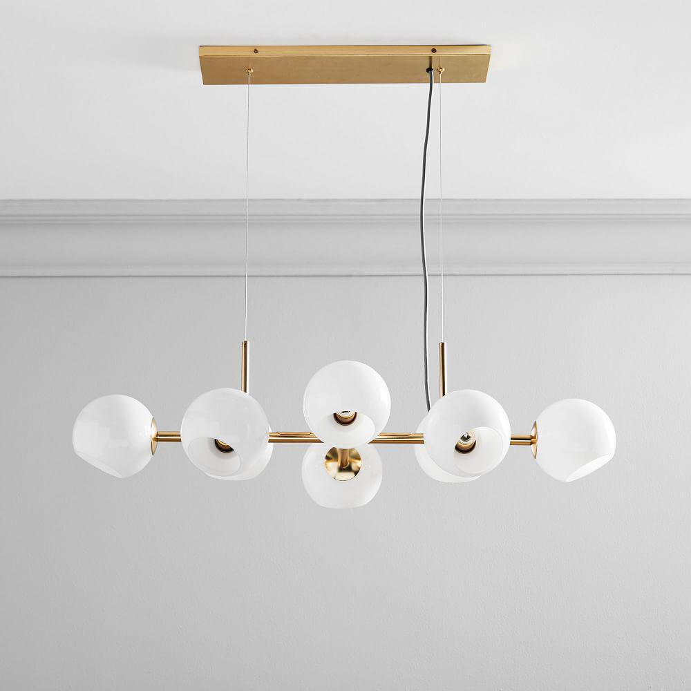 Staggered Glass Chandelier
