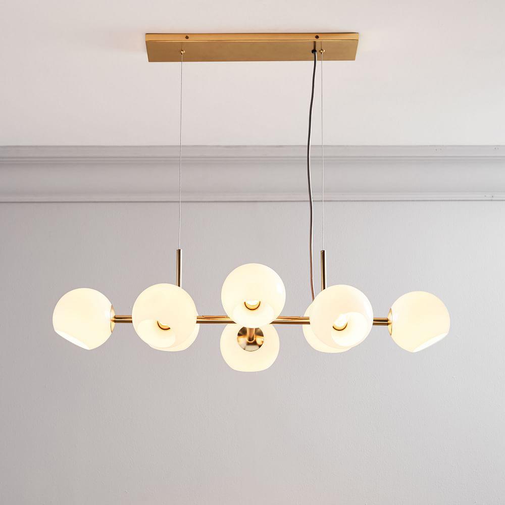 Staggered Glass Chandelier