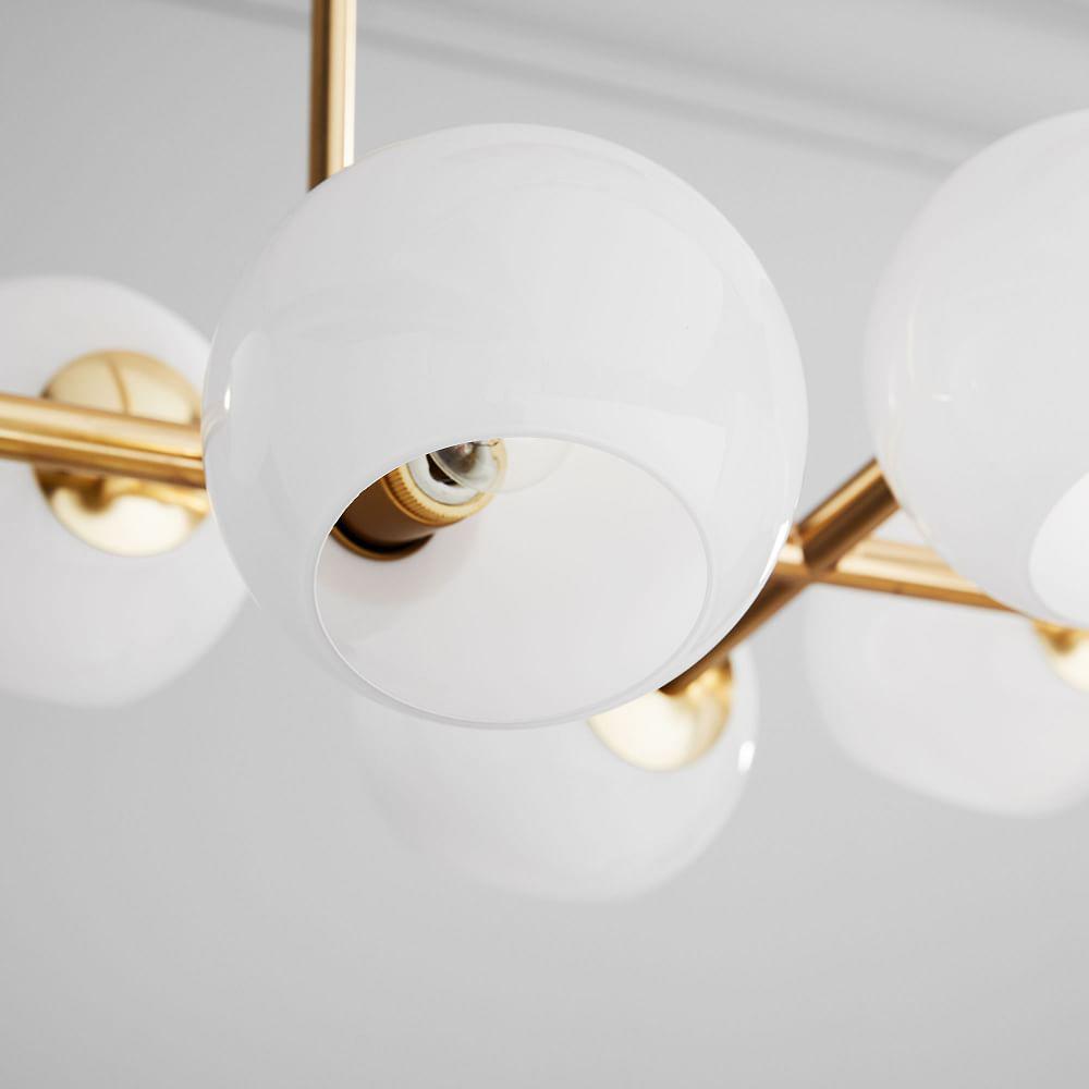 Staggered Glass Chandelier