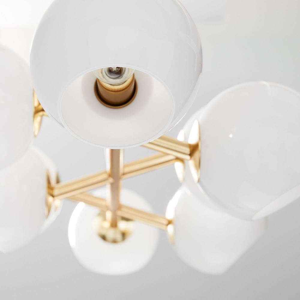 Staggered Glass Chandelier