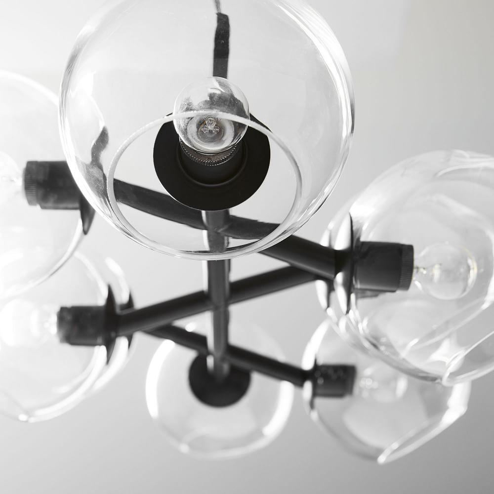 Staggered Glass Chandelier