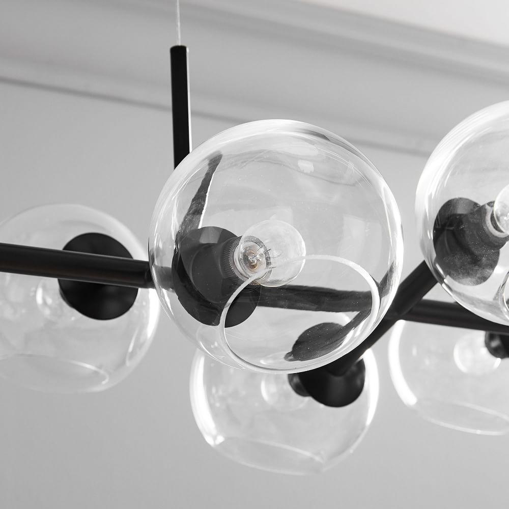 Staggered Glass Chandelier