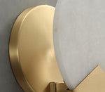 Alabaster Brass Wall Light