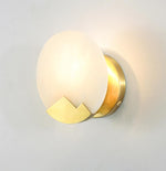 Alabaster Brass Wall Light