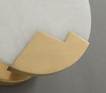 Alabaster Brass Wall Light
