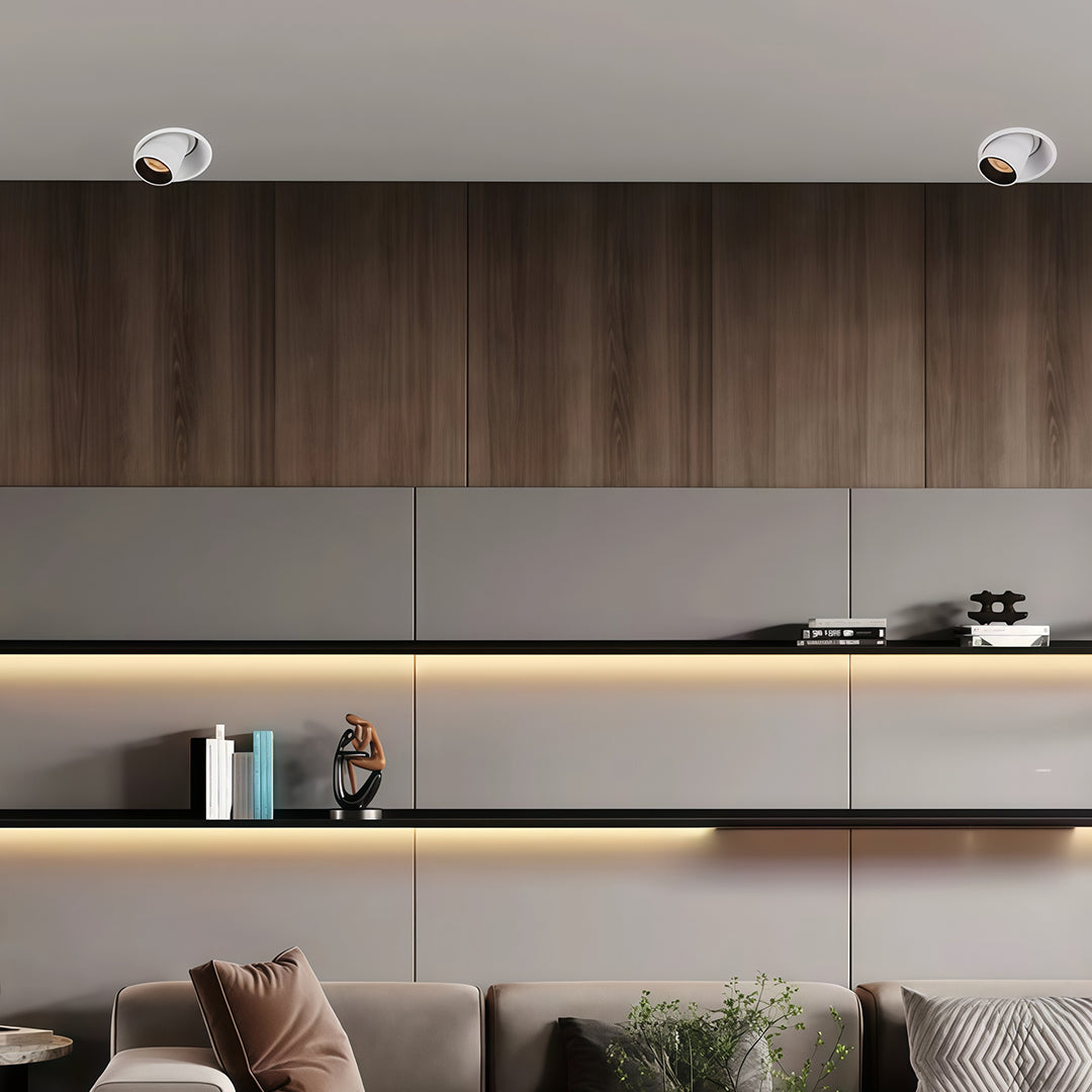 Modern Recessed LED Spotlights with Adjustable Anti-Glare Design