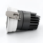 Recessed Adjustable LED Spotlights with Anti-Glare Deep Cup, Black Aluminum