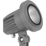 Modern Outdoor Spotlight in Sand Gray Aluminum with Warm 3000K LED