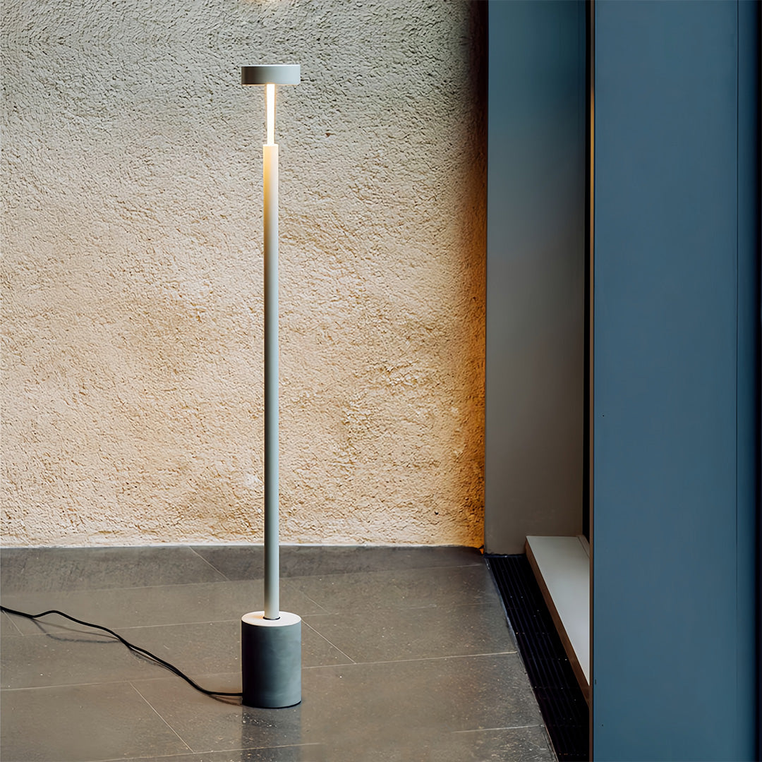 Petite Floor Lamp with Dimmable LED Reading Light, Modern Minimalist Pole Lamp