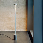 Petite Floor Lamp with Dimmable LED Reading Light, Modern Minimalist Pole Lamp