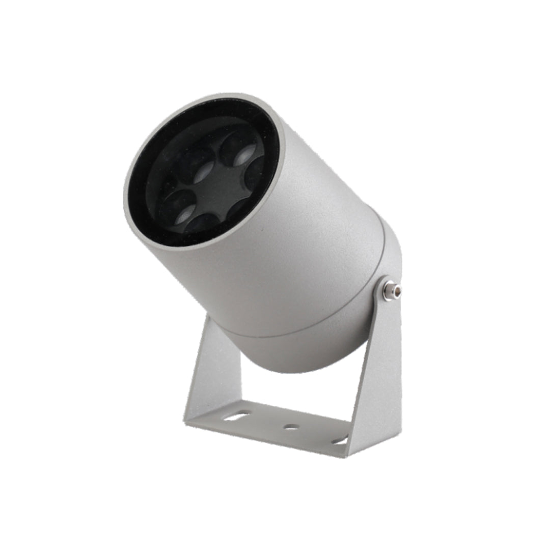 Round LED Landscape Spotlight in Modern Aluminum for Outdoor Spaces