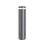 Modern Outdoor Bollard Light for Pathways | Sand-Gray Aluminum LED