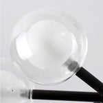 Novelty Iron Chandelier With 30 Light Glass Orbs Bubble 33 Wide Led Lighting