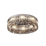 Lumière Cristal LED Ceiling Light – French Crystal Flush Mount in Polished Chrome