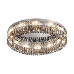 Lumière Cristal LED Ceiling Light – French Crystal Flush Mount in Polished Chrome