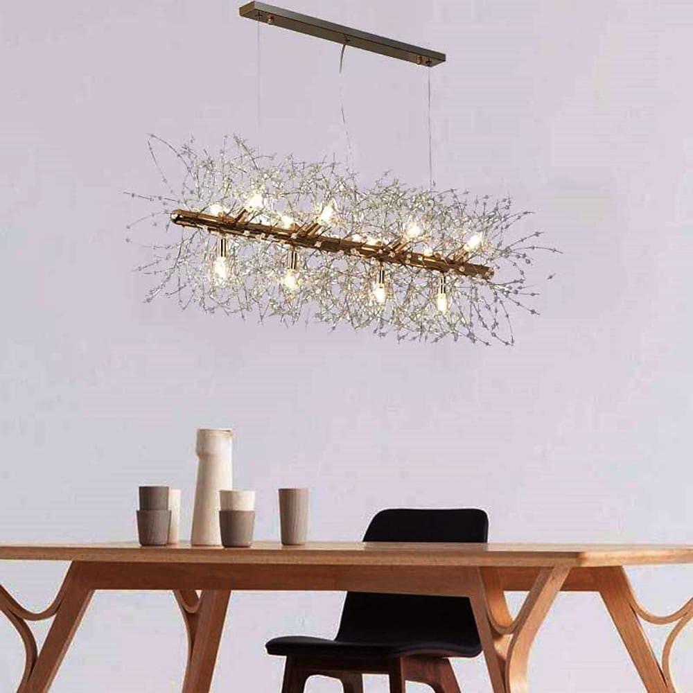 12 Light Firework Island Light G9 Led Crystal Strings Pendant Lights