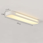 19 In W 1 Light Long Oval Led Flush Mount Minimalist Rectangular Ceiling Light