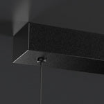 6 8 Light Black Island Horizontal Suspension Linear Pendant Light