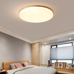Aurelia Wood & Acrylic LED Flush Mount Ceiling Light