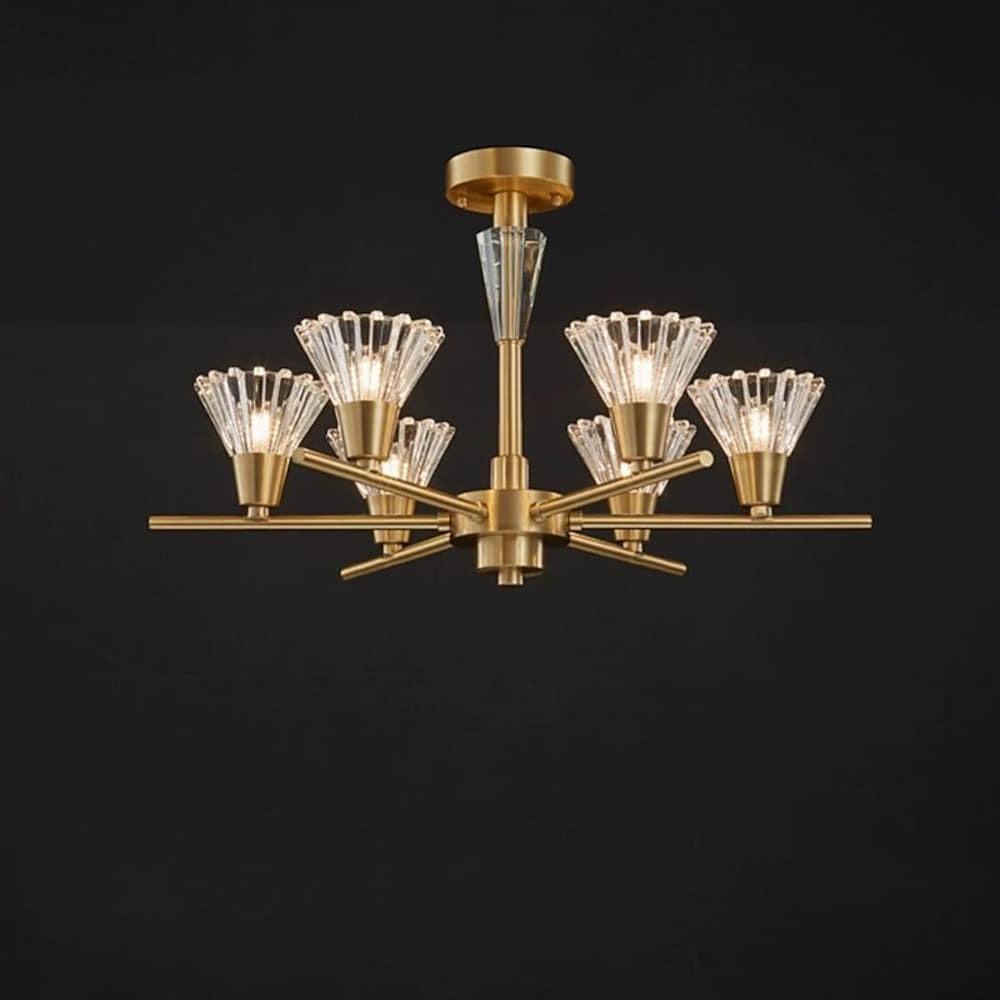 Scandinavian Style 6 8 Light Copper Pendant Ceiling Light