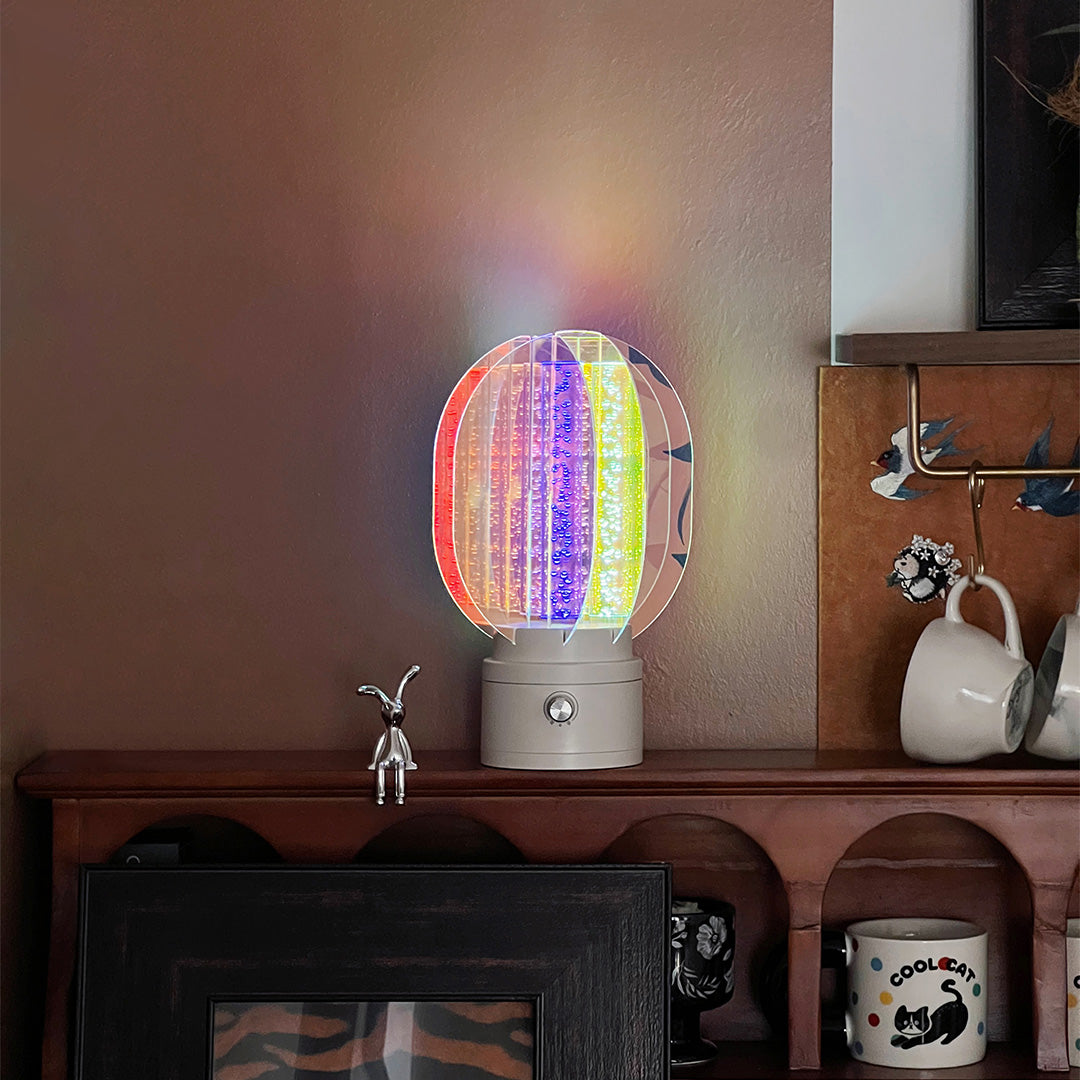 Aurora Prism LED Table Lamp – Modern Aluminum & Acrylic Accent Light