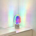 Aurora Prism LED Table Lamp – Modern Aluminum & Acrylic Accent Light