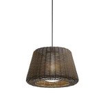 Ralph 1 Light Outdoor Pendant Light Led Suspension Lamp With Rattan Shade