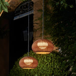 Artisan Rattan Pendant Light – Waterproof Outdoor Hanging Lantern