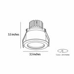Recessed Ceiling Spotlights Modern Waterproof LED Accent Light Set of 2