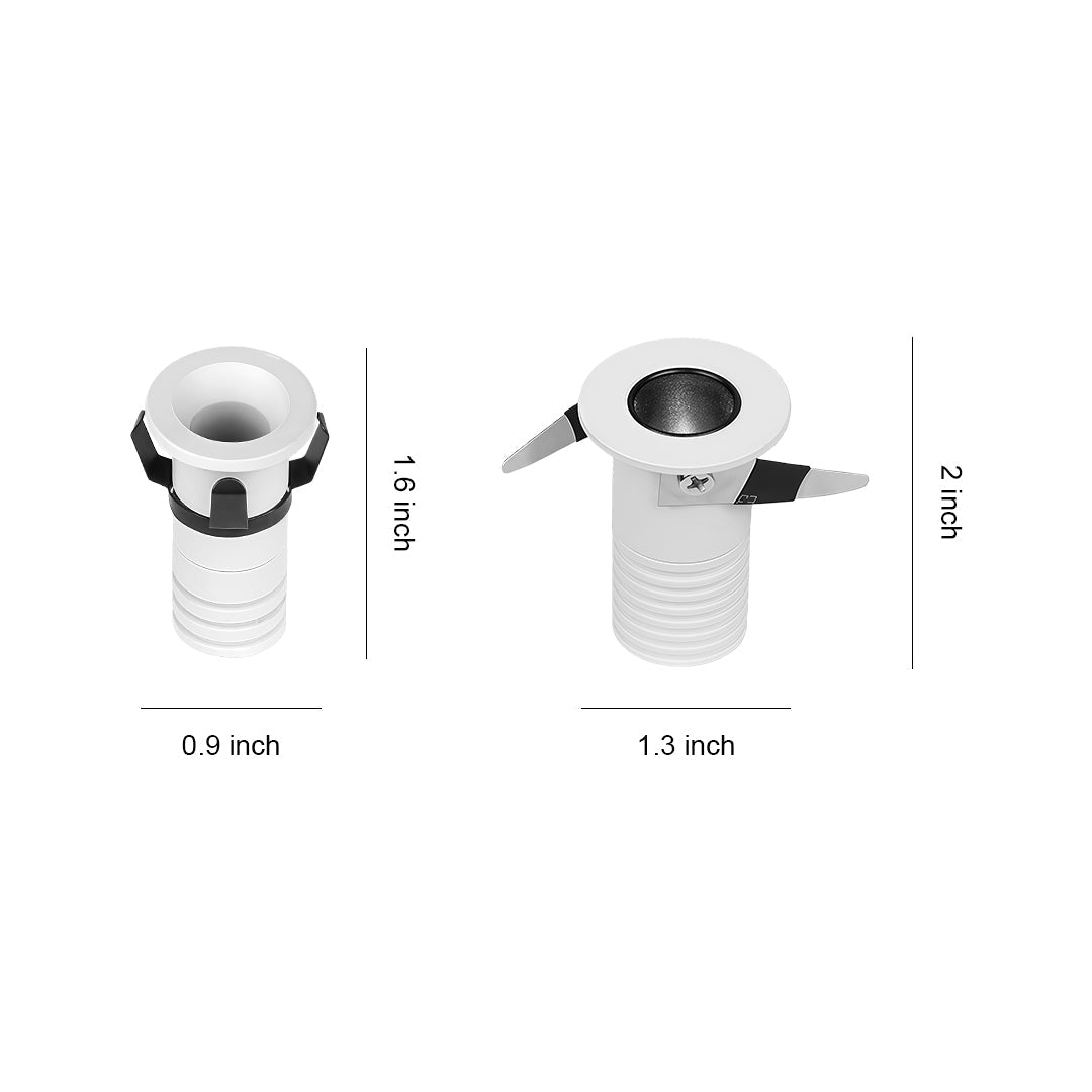 Recessed LED Ceiling Spotlights with Anti-Glare Design for Modern Interiors