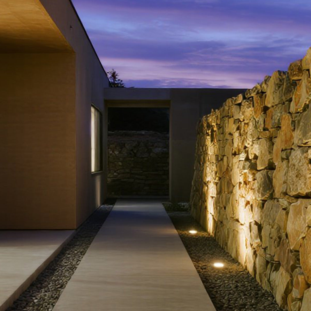 Minimalist LED Well Light – In-Ground Upward Cylinder for Modern Landscapes