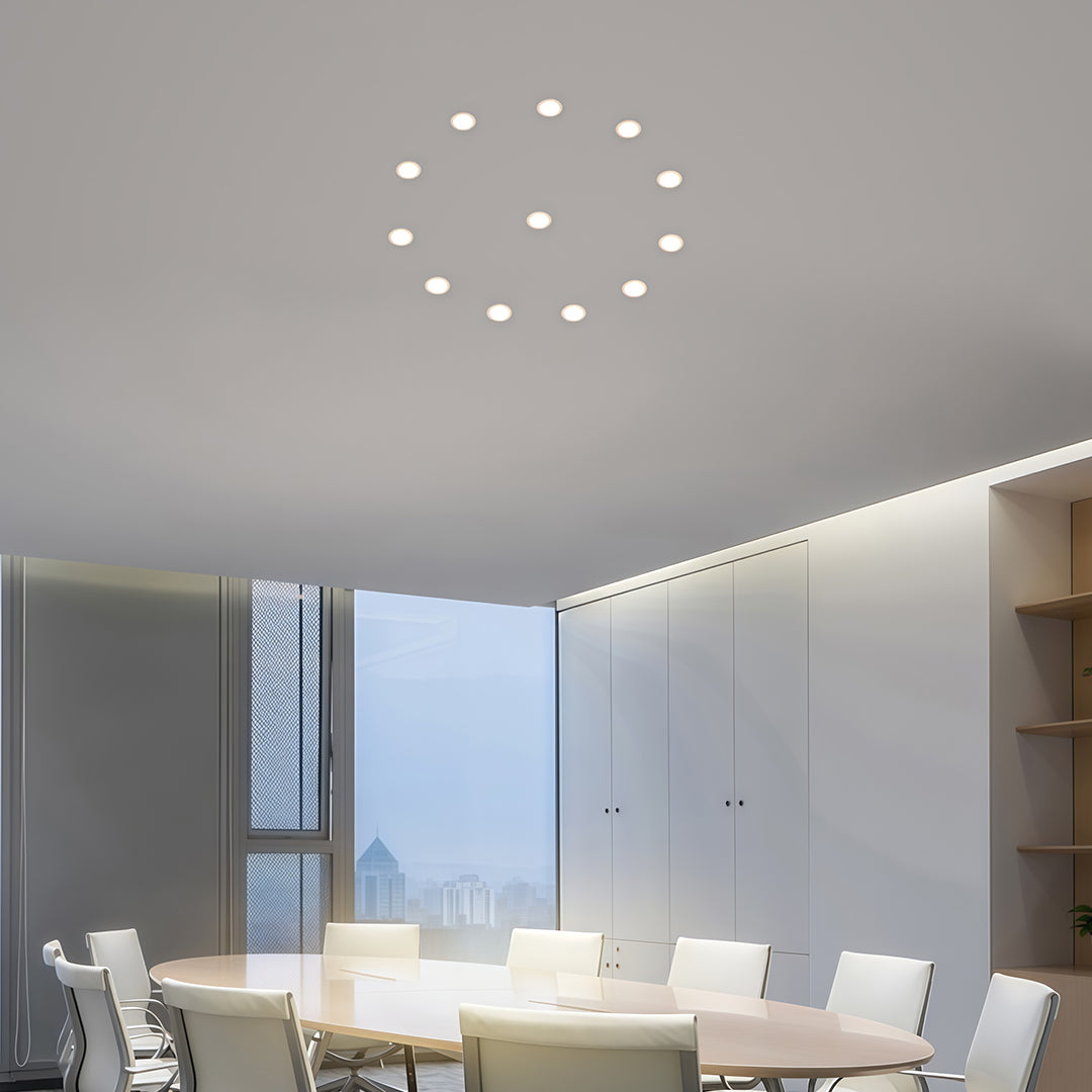 Recessed LED Ceiling Spotlights with Anti-Glare Design for Modern Interiors