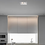 Modern Twin-Head Adjustable LED Recessed Ceiling Spotlight in Black or White