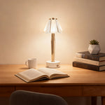 Classic Touch Table Lamp with USB Charging, Iron & Acrylic