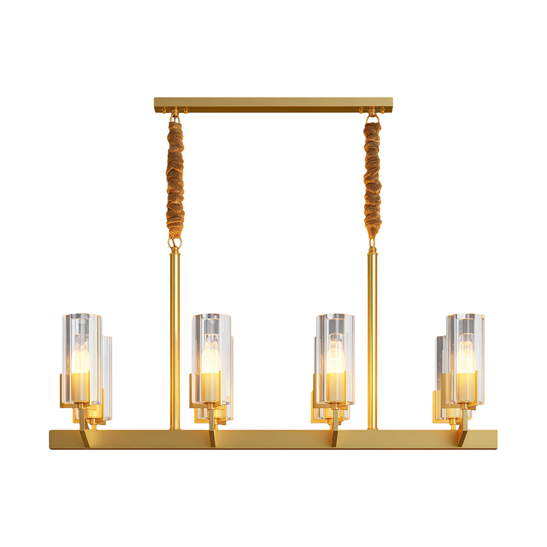 American Luxury Candle Chandelier in Brass, Chrome, or Black
