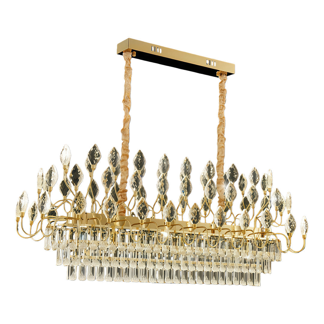 Lumière Cristal LED Chandelier in Gold French Style