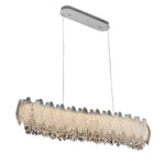 Champagne Gold Crystal Chandelier with Adjustable Chain, French Palace Style Ceiling Light