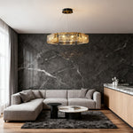 Italian Brass Rectangular Glass Chandelier, 6-10 Lights, Modern Luxury Ceiling Pendant