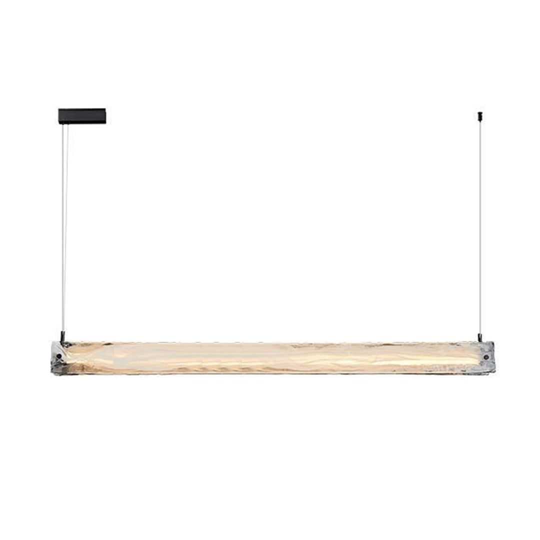 Italian Minimalist Glass Pendant Light for Kitchen Island