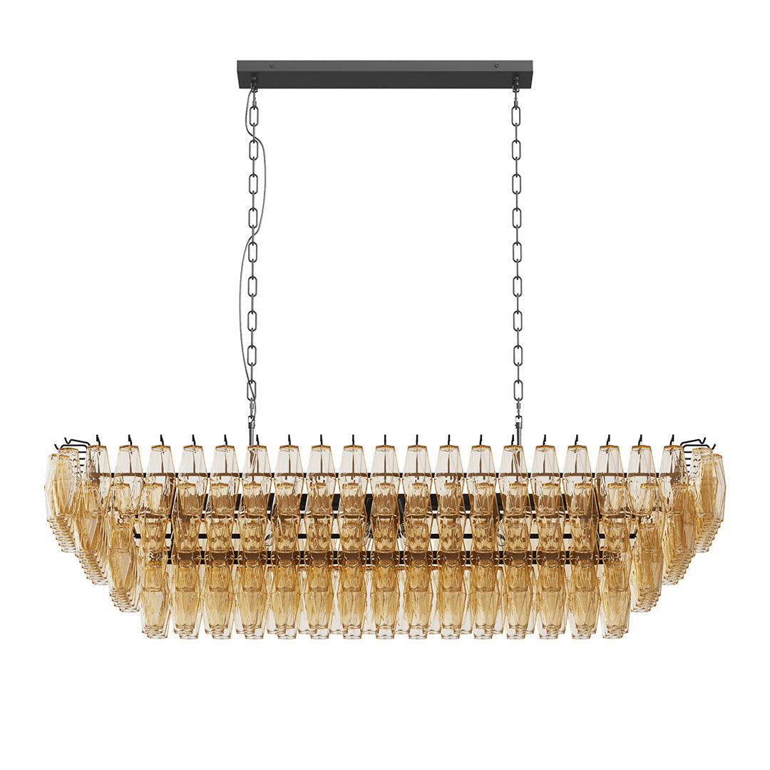 Modern Glass Pendant Chandelier 8-Light 10-Light American Luxury Ceiling Light