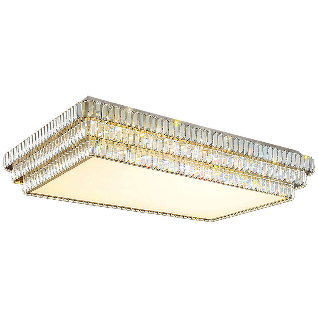 Aurelia Crystal Flush Mount Ceiling Light with Full Spectrum LED