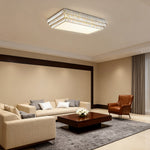 Aurelia Crystal Flush Mount Ceiling Light with Full Spectrum LED