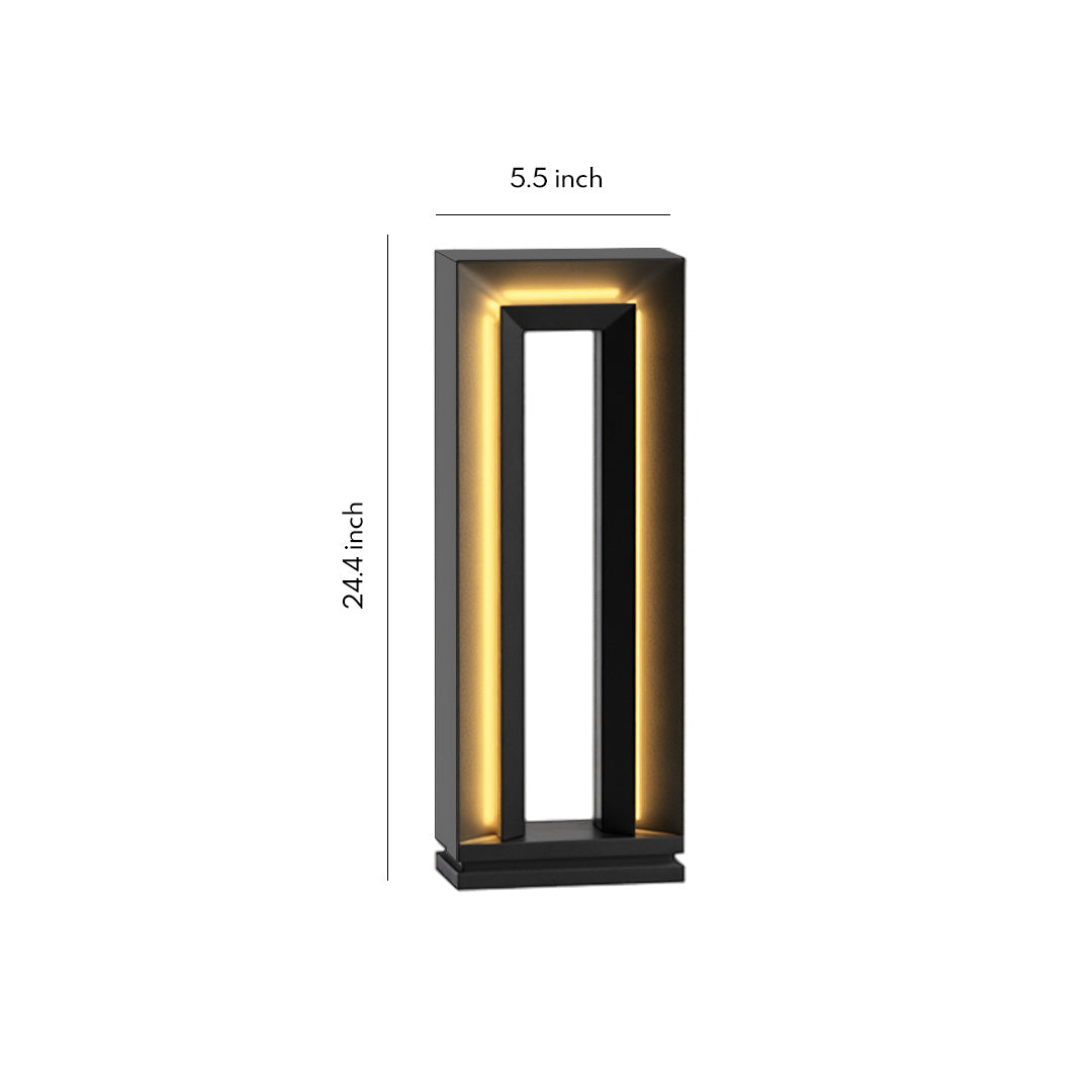 Modern LED Bollard Light for Pathways & Gardens | Stainless Steel
