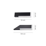 Modern Outdoor Wall Lantern with Black Aluminum Frame and Warm LED Light
