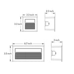 Square Recessed Step Light | Architectural Outdoor LED Wall Luminaire