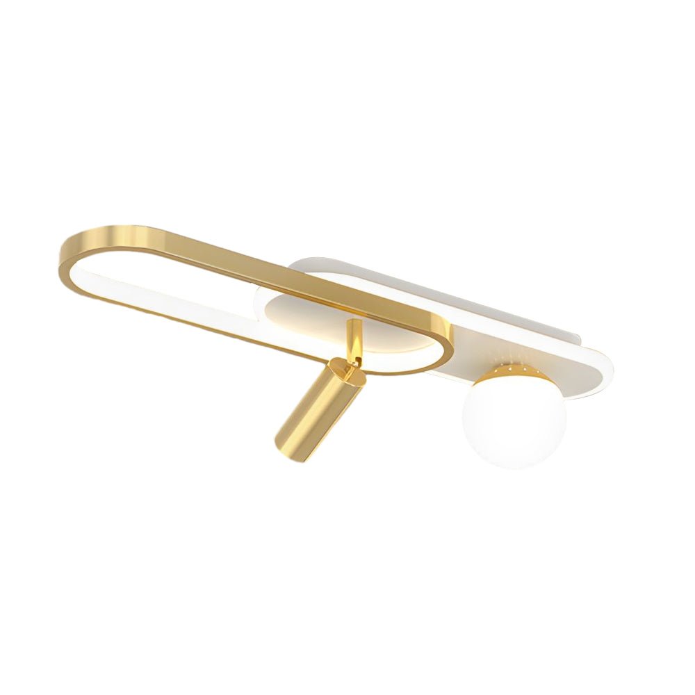 Linear LED Ceiling Light with Adjustable Color Temperature, Modern Architectural Fixture